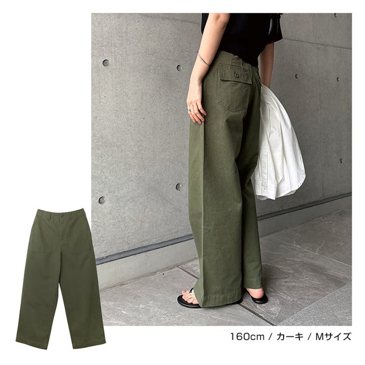ワイド ベイカー パンツ[品番：AZ000004234]｜andme（アンドミー