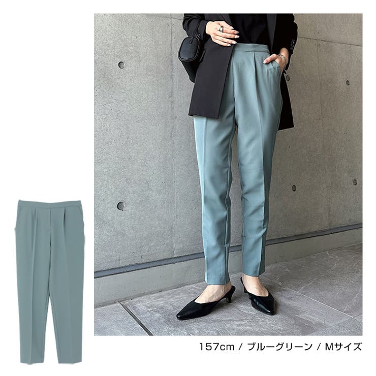 ストレッチ センタープレス テーパードパンツ | andme | 詳細画像9 