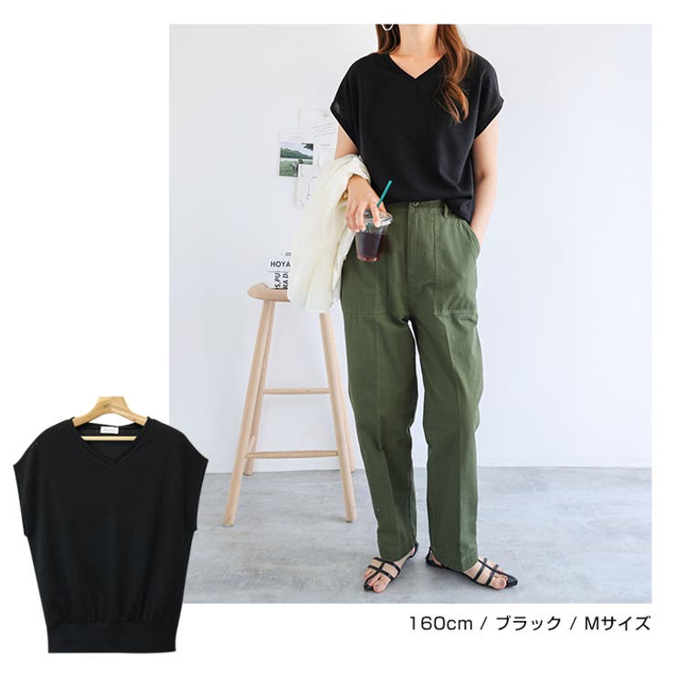 【メール便対応A】【受賞記念★300円OFFクーポン配布中！】8/4(金)18:59まで【送料無料】Tシャツレディース半袖フレンチスリーブニットカットソートップスカットソー無地ノースリーブ