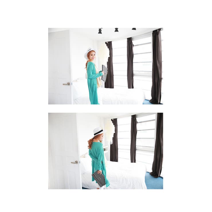 2015春夏新作♪【新色登場！】超ロング丈カーディガン ふんわり柔らか素材!!サ… | andme | 詳細画像8 