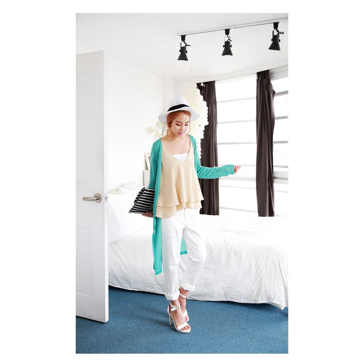 2015春夏新作♪【新色登場！】超ロング丈カーディガン ふんわり柔らか素材!!サ… | andme | 詳細画像10 