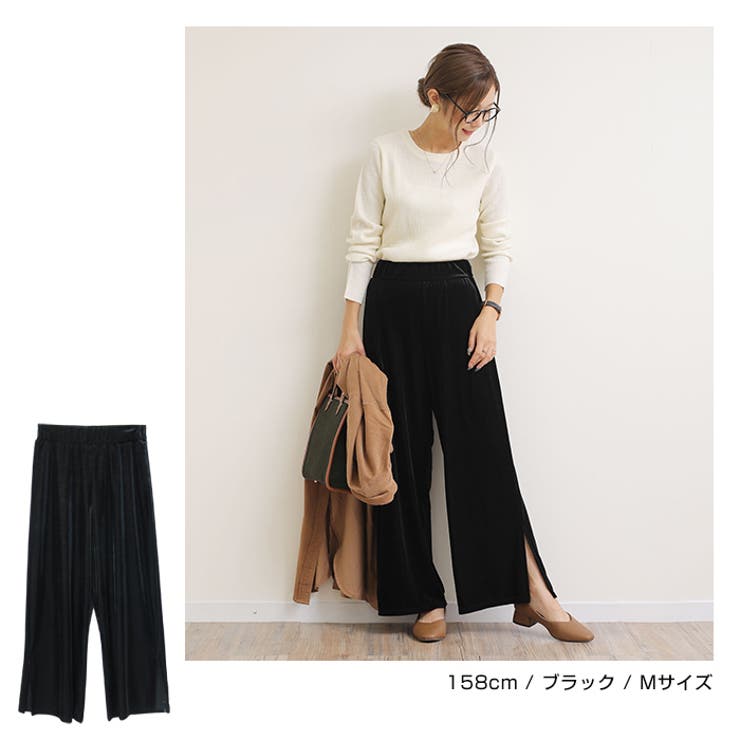 コーデュロイ ベロア ワイドパンツ | andme | 詳細画像6 