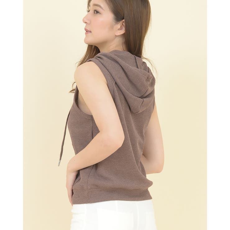 ノースリーブパーカー ワッフル素材 パーカー 品番 Agcw Angelcloset エンジェルクローゼット のレディース ファッション通販 Shoplist ショップリスト