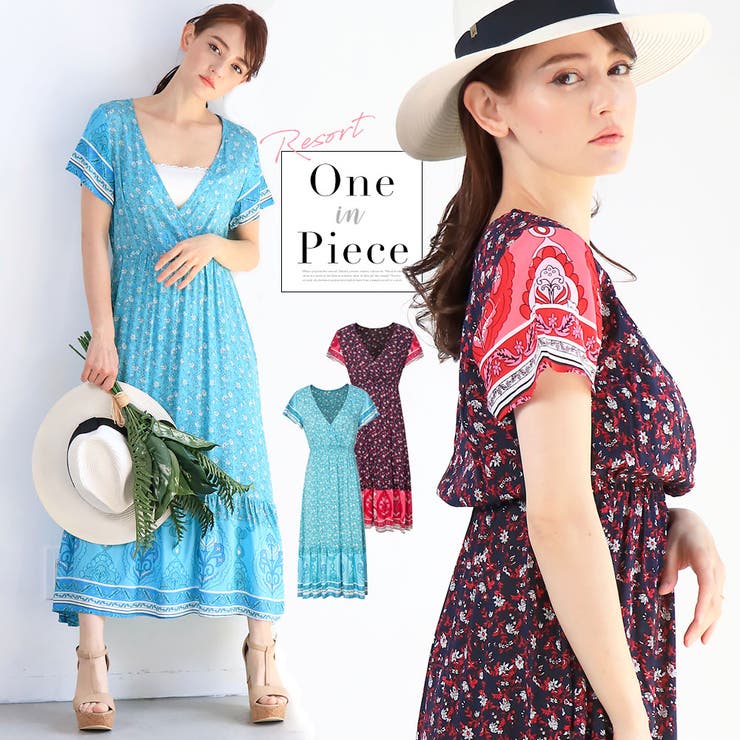 花柄ワンピ リゾート 海 品番 Agcw Angelcloset エンジェルクローゼット のレディースファッション通販 Shoplist ショップリスト