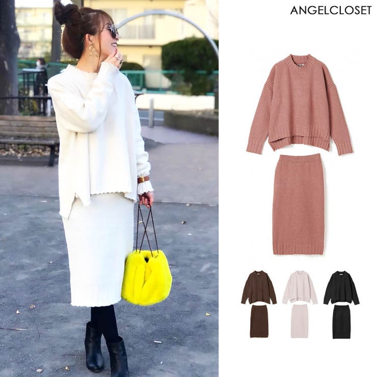 全4色 ニット セットアップ レディース 品番 Agcw Angelcloset エンジェルクローゼット のレディース ファッション通販 Shoplist ショップリスト