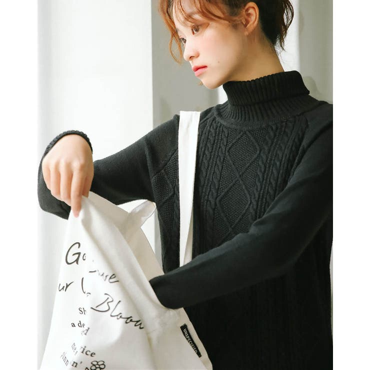 ケーブルニット ニットワンピ ニットワンピース[品番