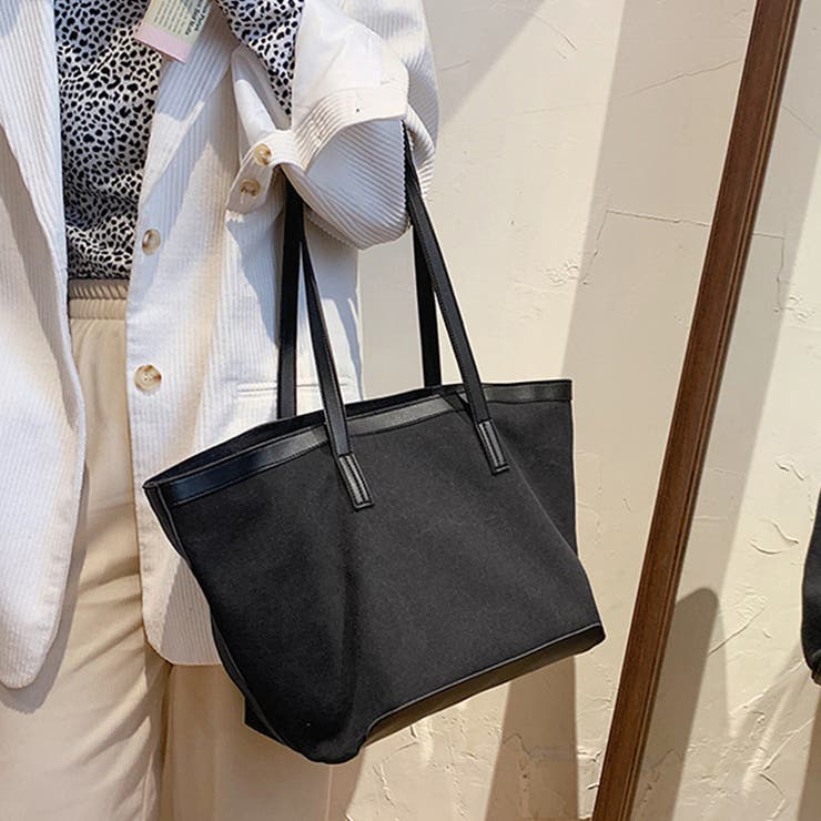 ブラック | キャンバスバッグ 大容量 トートバッグ | SUNSHINE CLOSET