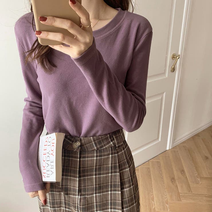 くすみパープル | ヒートインナー レディース あったか | SUNSHINE CLOSET