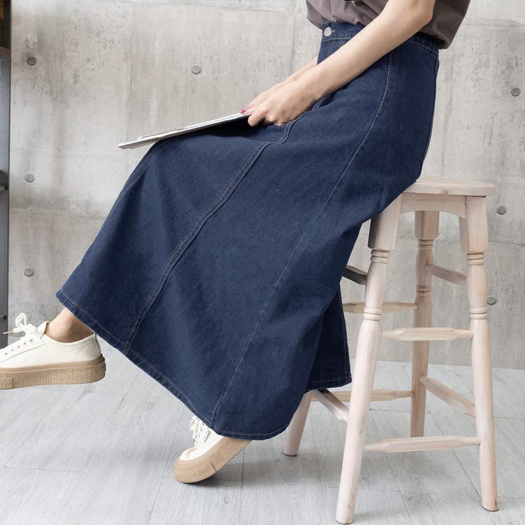 デニムスカート ロングスカート Aライン | SUNSHINE CLOSET | 詳細画像14 