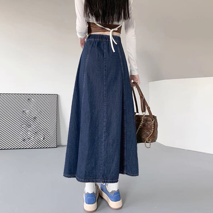 デニムスカート ロングスカート Aライン | SUNSHINE CLOSET | 詳細画像6 