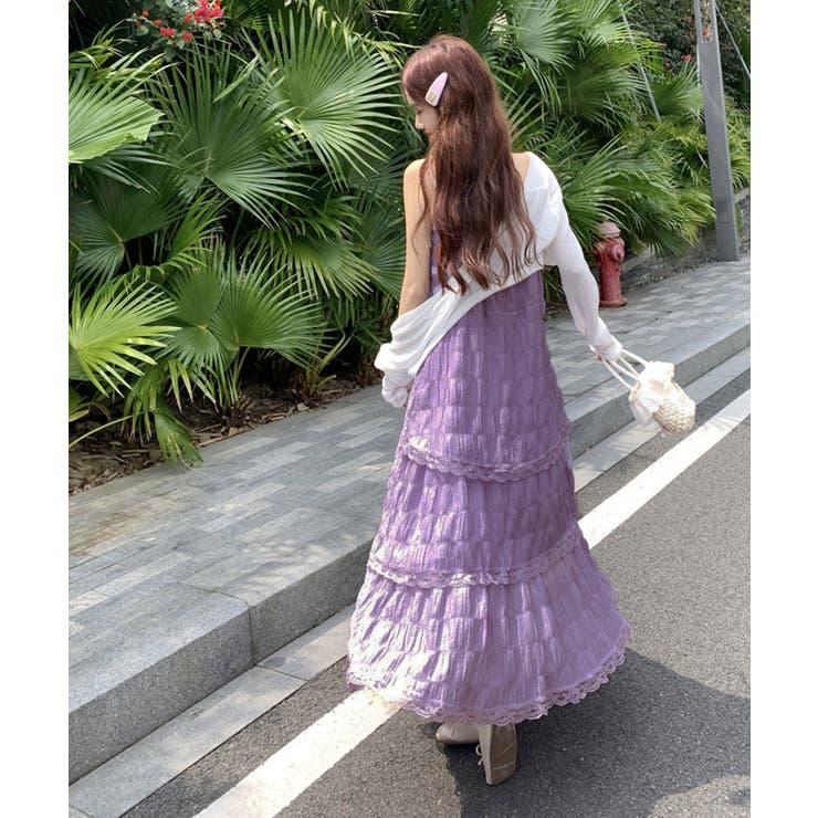 ティアードキャミワンピース レースワンピ | SUNSHINE CLOSET | 詳細画像13 