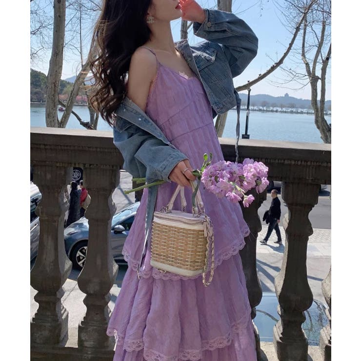 ティアードキャミワンピース レースワンピ | SUNSHINE CLOSET | 詳細画像15 