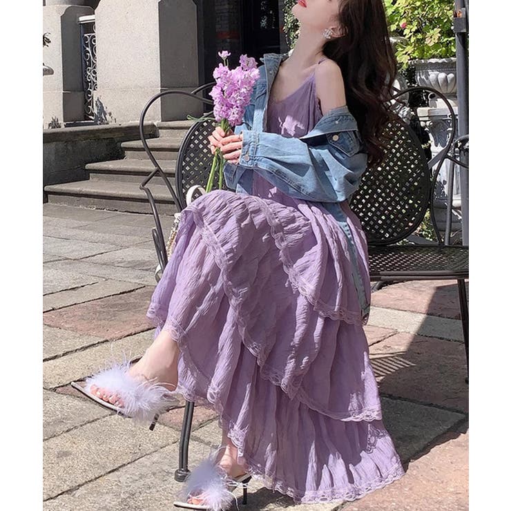 ティアードキャミワンピース レースワンピ | SUNSHINE CLOSET | 詳細画像16 