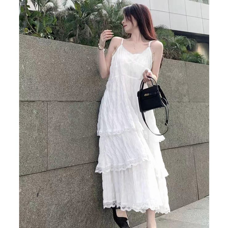 ティアードキャミワンピース レースワンピ | SUNSHINE CLOSET | 詳細画像19 