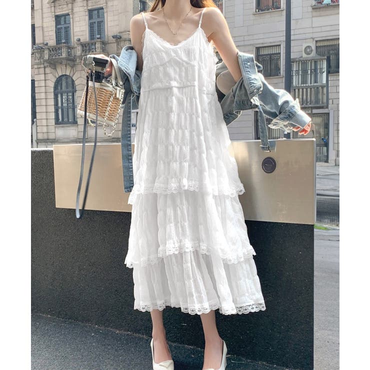 ティアードキャミワンピース レースワンピ | SUNSHINE CLOSET | 詳細画像2 