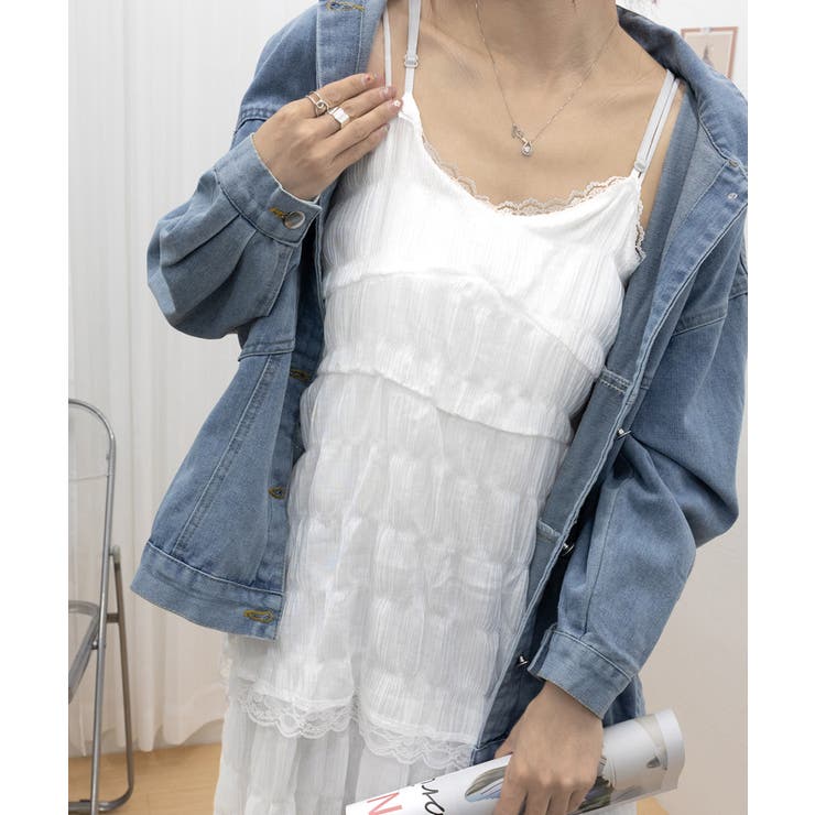 ティアードキャミワンピース レースワンピ | SUNSHINE CLOSET | 詳細画像21 