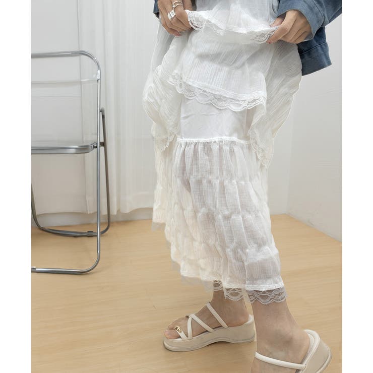 ティアードキャミワンピース レースワンピ | SUNSHINE CLOSET | 詳細画像22 