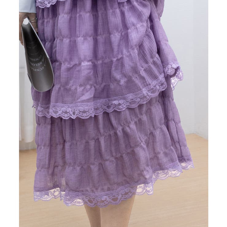 ティアードキャミワンピース レースワンピ | SUNSHINE CLOSET | 詳細画像24 