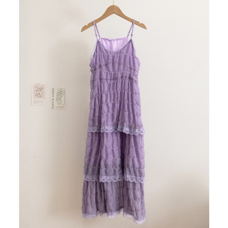 ティアードキャミワンピース レースワンピ | SUNSHINE CLOSET | 詳細画像26 