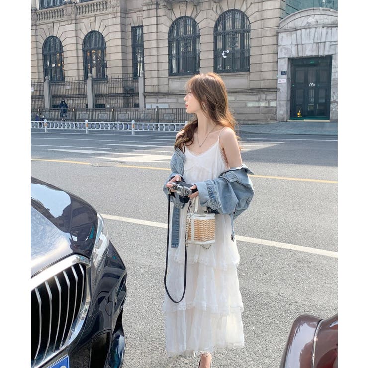 ティアードキャミワンピース レースワンピ | SUNSHINE CLOSET | 詳細画像3 