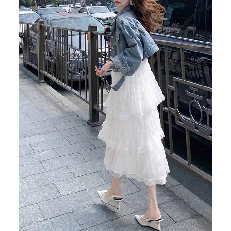 ティアードキャミワンピース レースワンピ | SUNSHINE CLOSET | 詳細画像4 