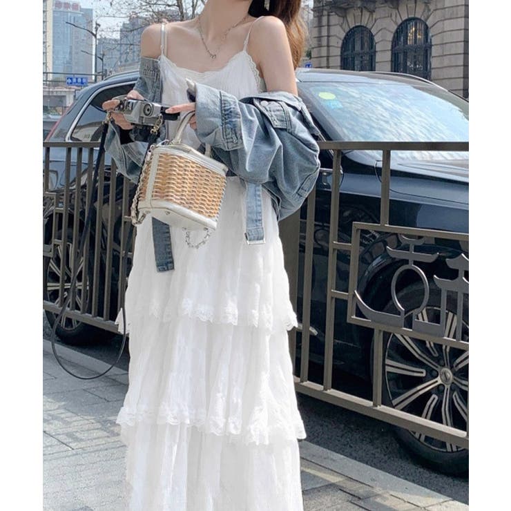 ティアードキャミワンピース レースワンピ | SUNSHINE CLOSET | 詳細画像5 