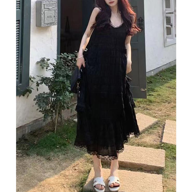 ティアードキャミワンピース レースワンピ | SUNSHINE CLOSET | 詳細画像8 