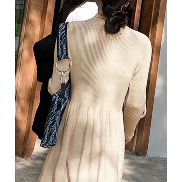 ミドル丈ニットワンピースハイネックワンピ | SUNSHINE CLOSET | 詳細画像7 