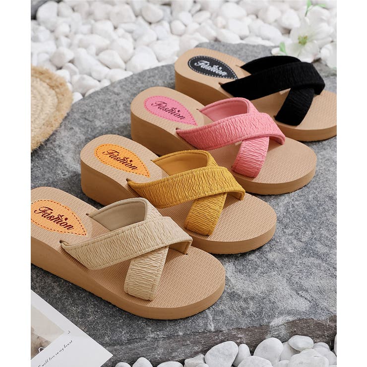 厚底サンダルジュート風クロスサンダル美脚 | SUNSHINE CLOSET | 詳細画像17 