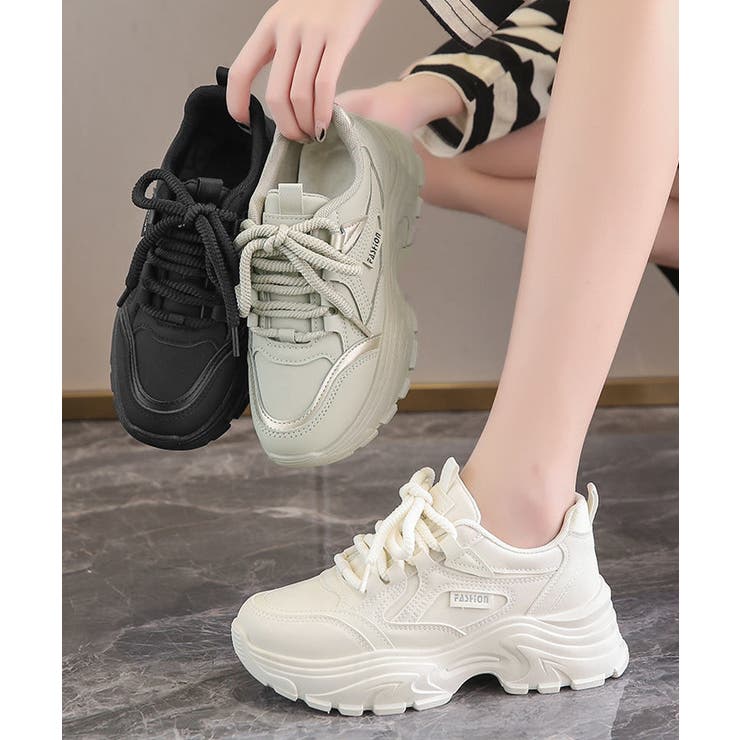 ダッドスニーカー レディース 厚底靴美脚 | SUNSHINE CLOSET | 詳細画像18 