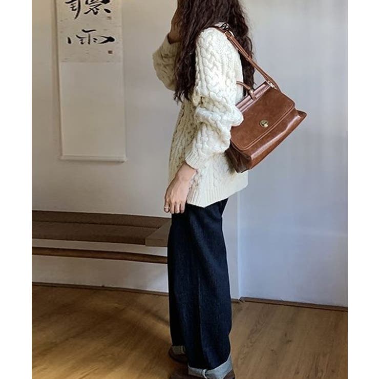 レトロ ショルダーバッグ レディース韓国 | SUNSHINE CLOSET | 詳細画像14 