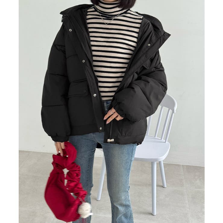 フード中綿コートフェイクダウンジャケット | SUNSHINE CLOSET | 詳細画像14 