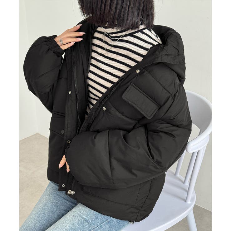 フード中綿コートフェイクダウンジャケット | SUNSHINE CLOSET | 詳細画像15 