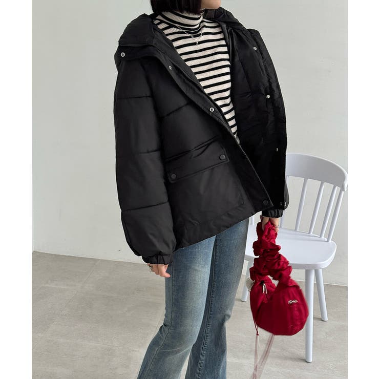 フード中綿コートフェイクダウンジャケット | SUNSHINE CLOSET | 詳細画像17 