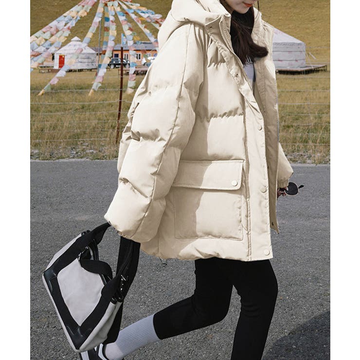 フード中綿コートフェイクダウンジャケット | SUNSHINE CLOSET | 詳細画像3 