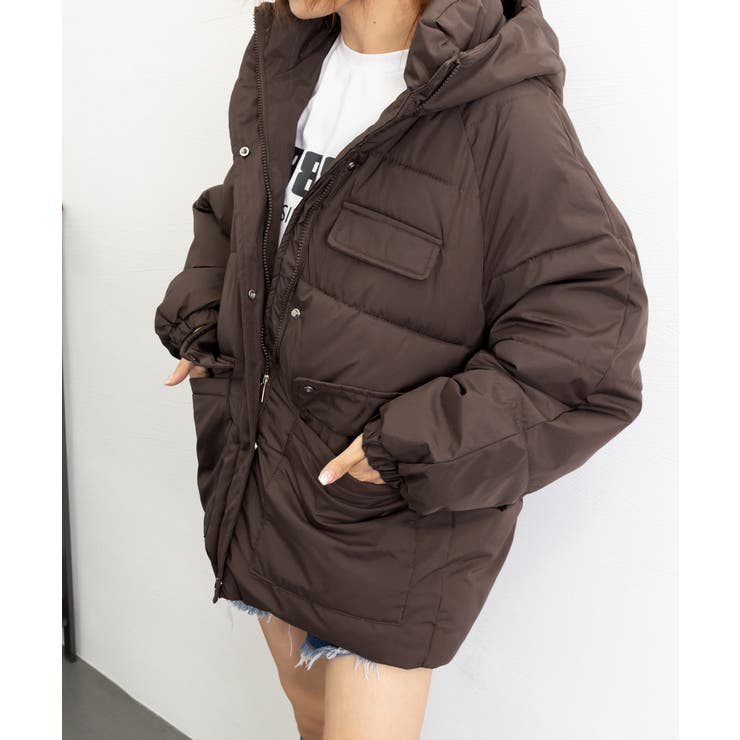 フード中綿コートフェイクダウンジャケット | SUNSHINE CLOSET | 詳細画像33 