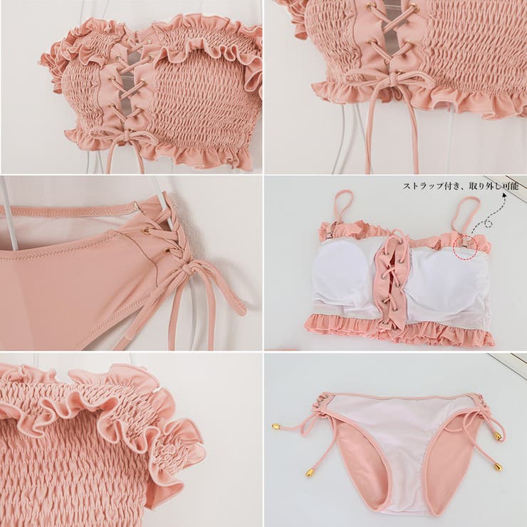 ★韓国人気★AGNEL★Denim Bikini Panty ☆韓国人気☆AGNEL☆Swan Bikini Bra (AGNEL/ビキニ) 94268217