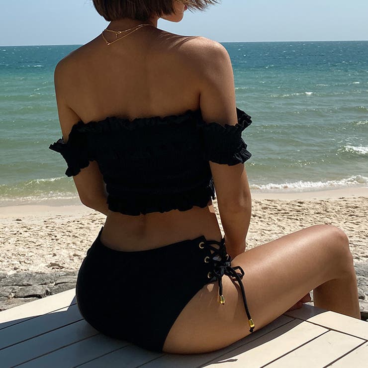 フリルオフショルダービキニ 韓国風 | SUNSHINE CLOSET | 詳細画像7 