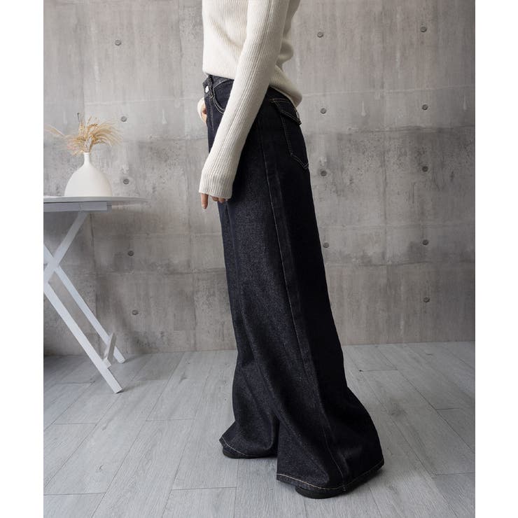 ワイドデニムパンツ ハイウエストジーンズ | SUNSHINE CLOSET | 詳細画像13 