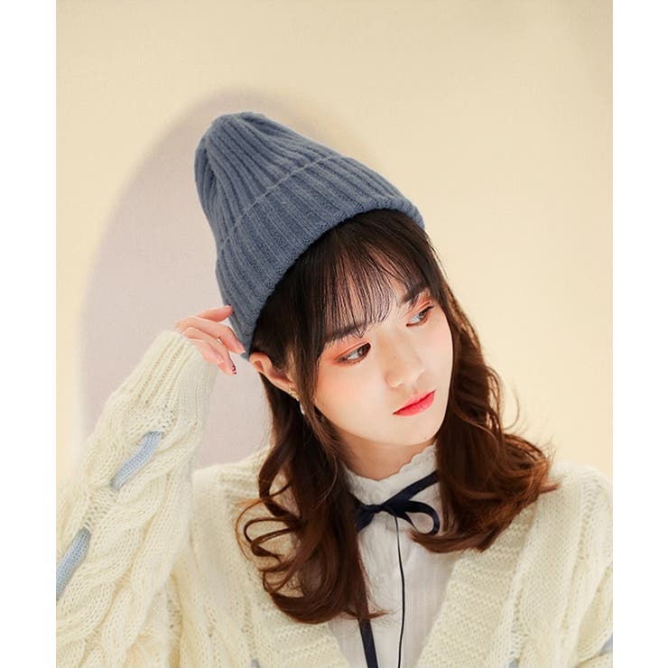 リブニット帽秋冬 シンプルニットビーニー | SUNSHINE CLOSET | 詳細画像10 