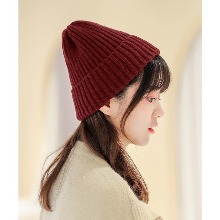 リブニット帽秋冬 シンプルニットビーニー | SUNSHINE CLOSET | 詳細画像12 