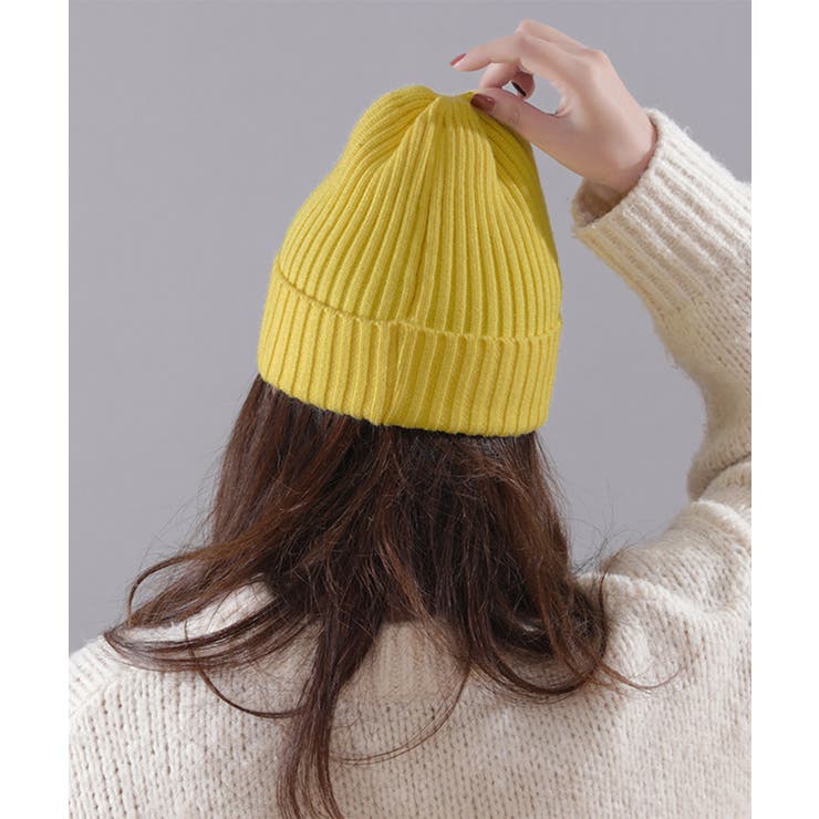 リブニット帽秋冬 シンプルニットビーニー | SUNSHINE CLOSET | 詳細画像16 