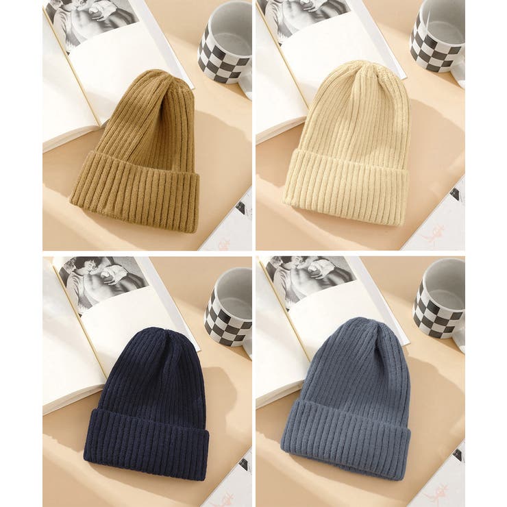 リブニット帽秋冬 シンプルニットビーニー | SUNSHINE CLOSET | 詳細画像22 