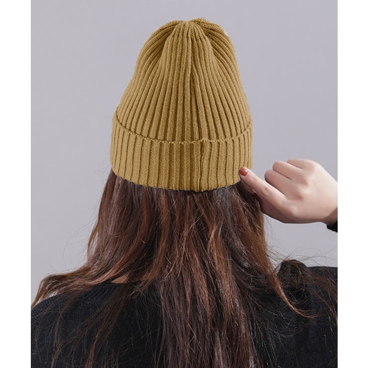 リブニット帽秋冬 シンプルニットビーニー | SUNSHINE CLOSET | 詳細画像7 