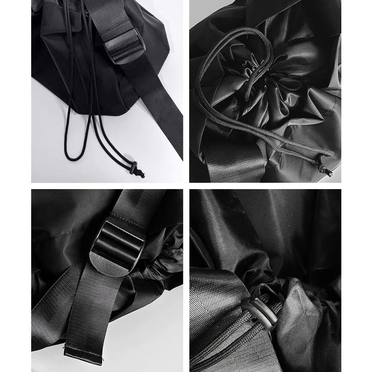 ショルダーバッグ 大容量 ナイロン鞄 黒 | SUNSHINE CLOSET | 詳細画像15 