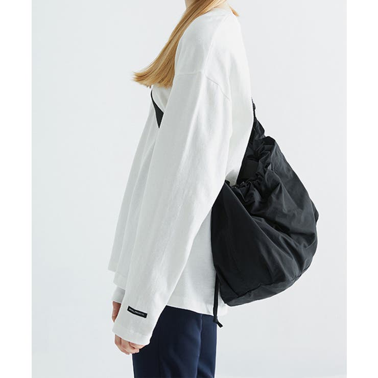 ショルダーバッグ 大容量 ナイロン鞄 黒 | SUNSHINE CLOSET | 詳細画像4 