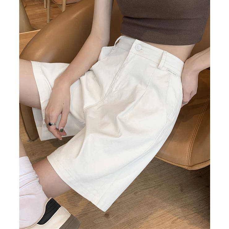 ベルト付きショートパンツ タック入り夏服 | SUNSHINE CLOSET | 詳細画像1 