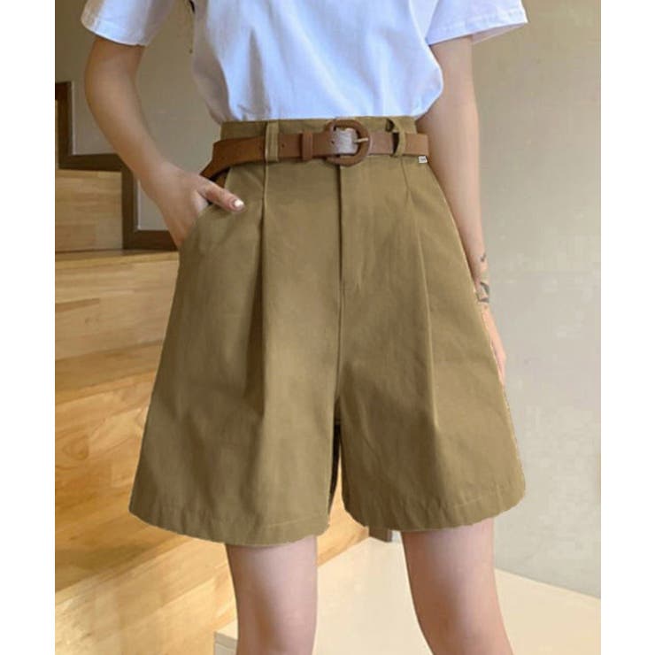 ベルト付きショートパンツ タック入り夏服 | SUNSHINE CLOSET | 詳細画像12 