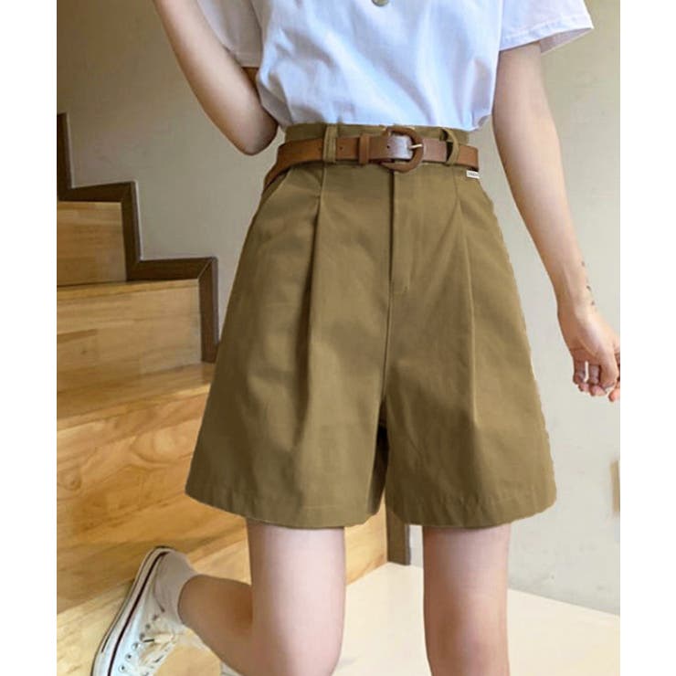 ベルト付きショートパンツ タック入り夏服 | SUNSHINE CLOSET | 詳細画像13 