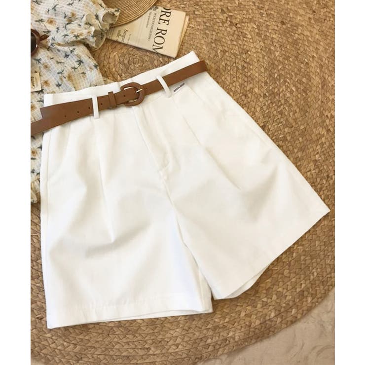ベルト付きショートパンツ タック入り夏服 | SUNSHINE CLOSET | 詳細画像17 